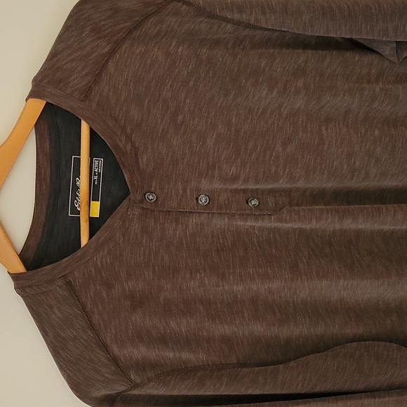 EDDIE BAUER CONTOUR LONG SLEEVE HENLEY SHIRT - Picture 3 of 9